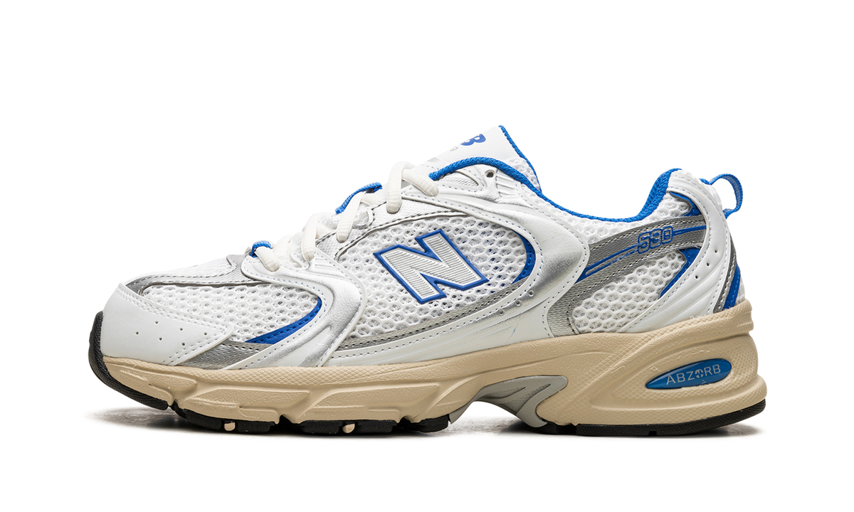 Overkicks - New Balance 530 White Blue Oasis (MR530EA) - vista lateral