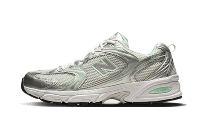 Overkicks - New Balance 530 White Cosmic Jade (MR530ZEL) - vista lateral