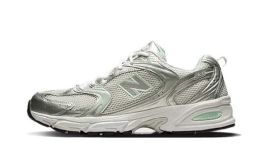 Overkicks - New Balance 530 White Cosmic Jade (MR530ZEL) - vista lateral