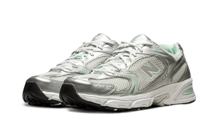 Overkicks - New Balance 530 White Cosmic Jade (MR530ZEL) - vista trasera