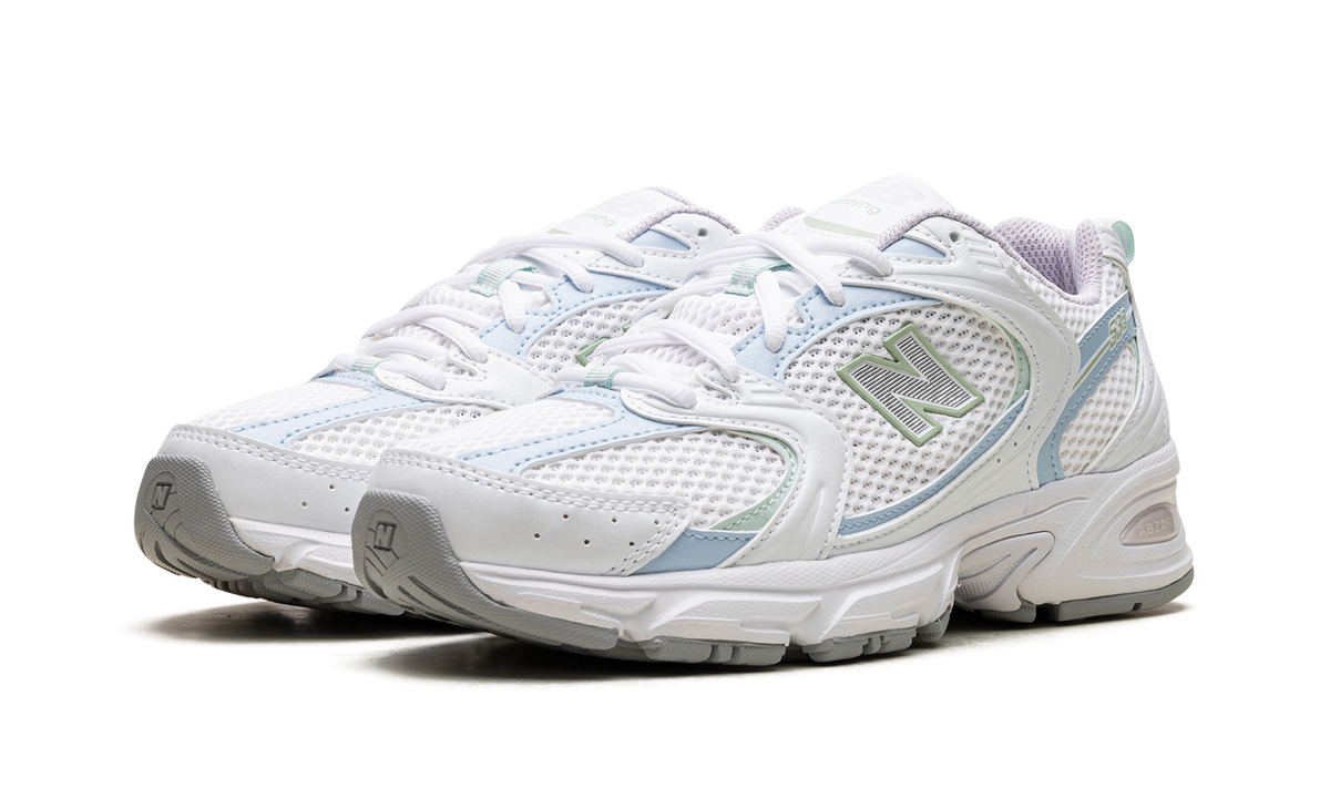 Overkicks - New Balance 530 White Light Chrome Blue Clay Ash (MR530PC) - vista trasera