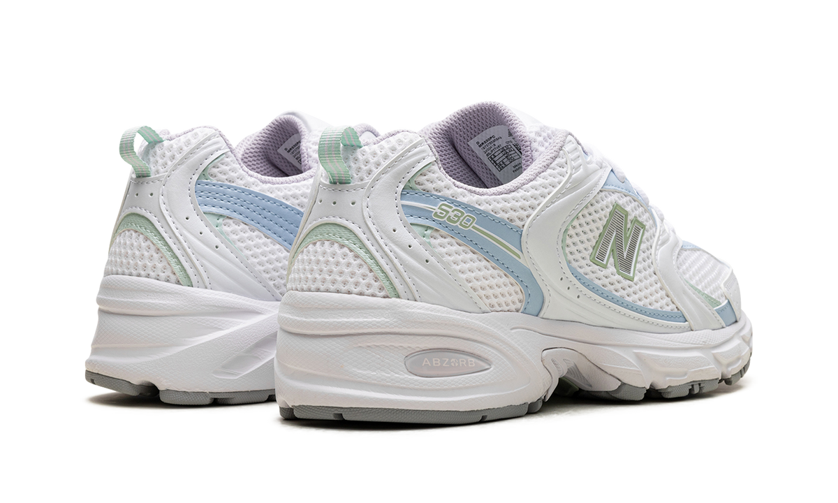 Overkicks - New Balance 530 White Light Chrome Blue Clay Ash (MR530PC) - par completo