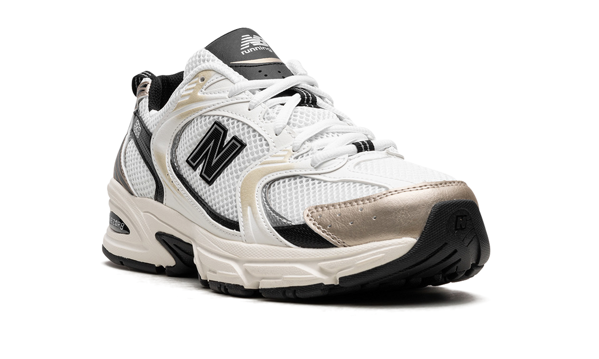 Overkicks - New Balance 530 White Light Gold Metallic (MR530TC) - detalle lateral interior