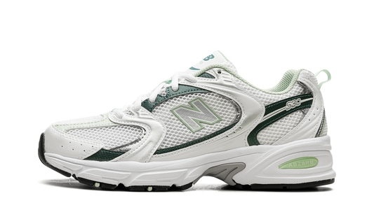 Overkicks - New Balance 530 White New Spruce (MR530RB) - vista lateral