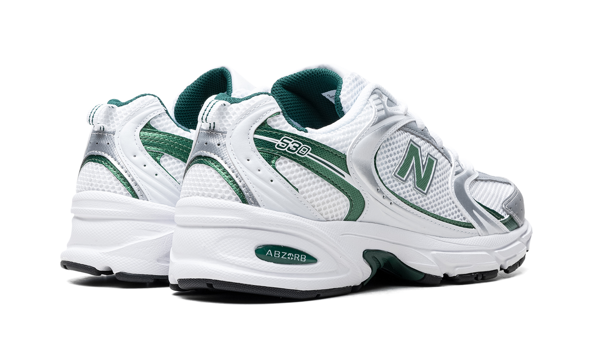 Overkicks - New Balance 530 White Nightwatch Green (MR530ENG) - par completo