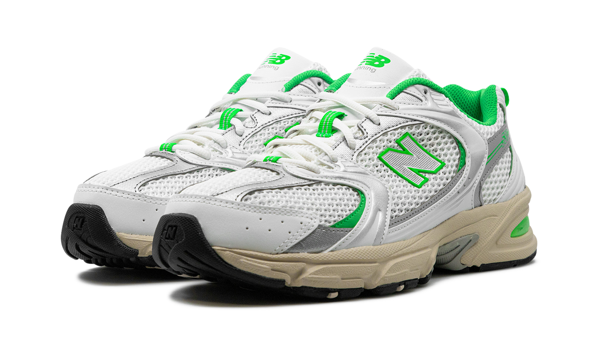 Overkicks - New Balance 530 White Palm Leaf (MR530EC) - vista trasera