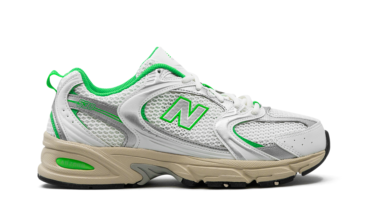 Overkicks - New Balance 530 White Palm Leaf (MR530EC) - detalle talón
