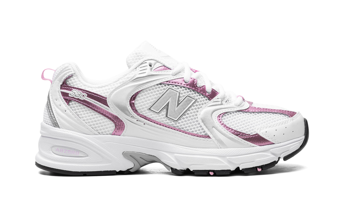 Overkicks - New Balance 530 White Pink Sugar (MR530PK) - detalle talón