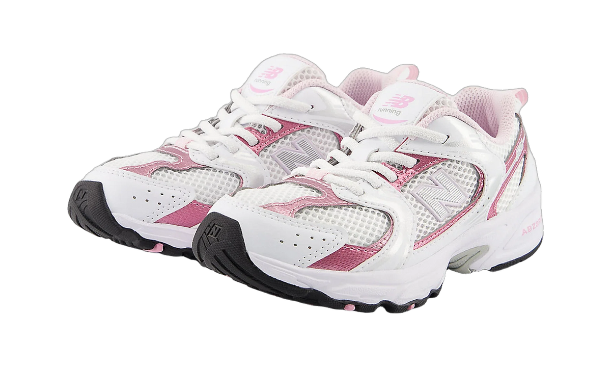 Overkicks - New Balance 530 White Pink Sugar Silver Metallic (PS) (PZ530RK) - imagen 2