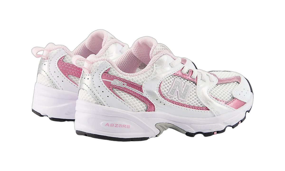 Overkicks - New Balance 530 White Pink Sugar Silver Metallic (PS) (PZ530RK) - imagen 3