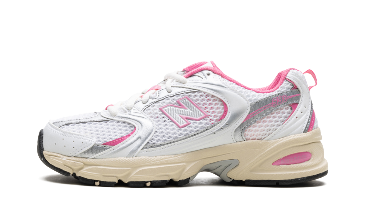 Overkicks - New Balance 530 White Pink Vintage (MR530ED) - vista lateral