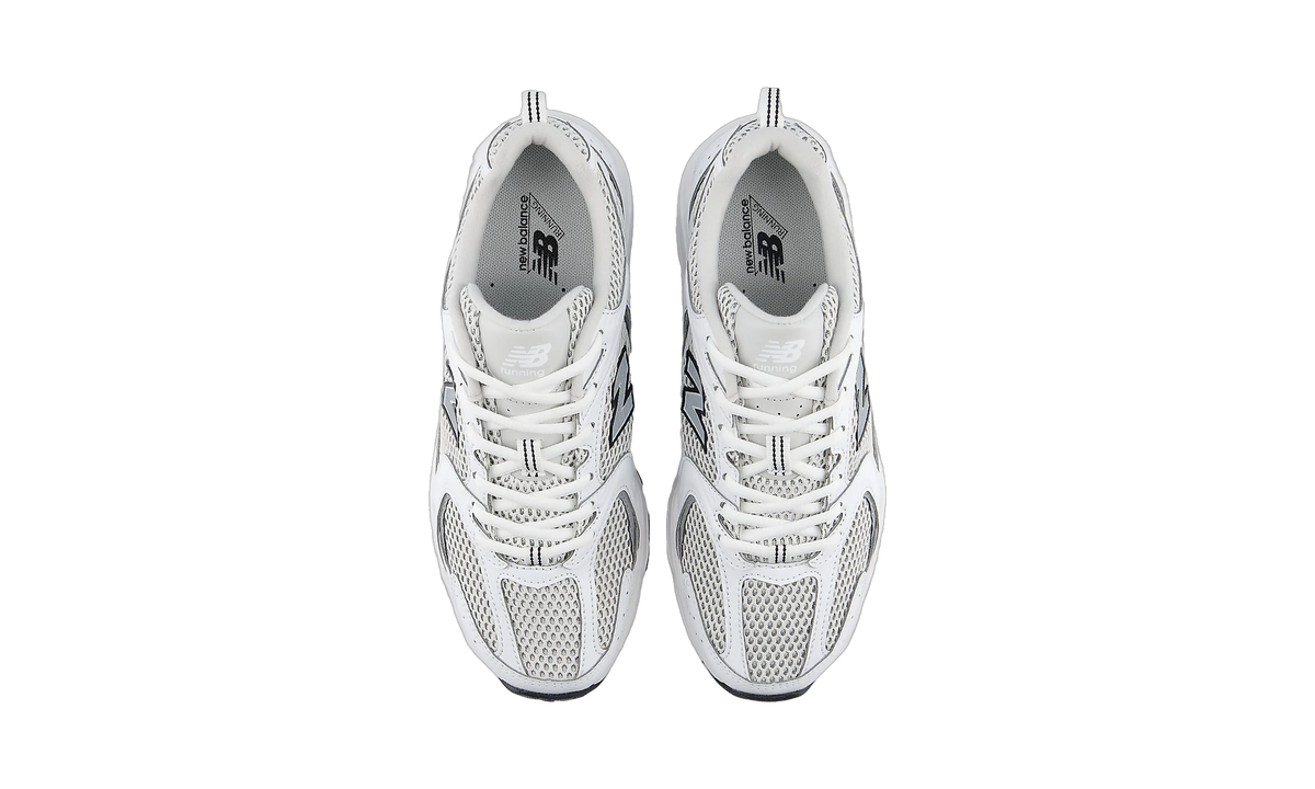 Overkicks - New Balance 530 White Silver Metallic Black Sole (U530KLB) - detalle suela