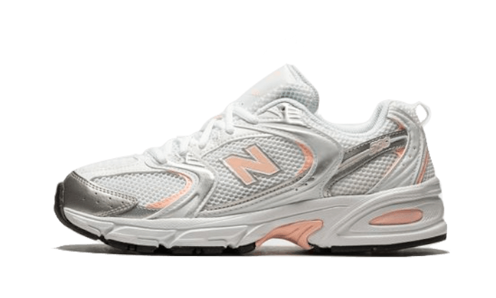Overkicks - New Balance 530 White Silver Pink (MR530ECP) - vista lateral