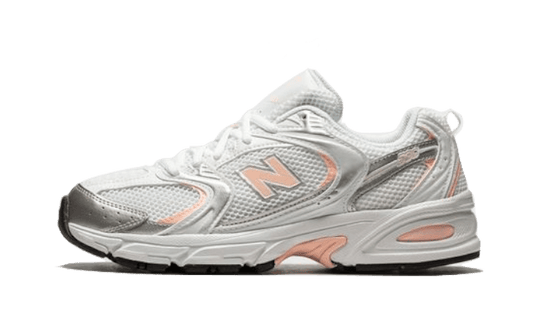 Overkicks - New Balance 530 White Silver Pink (MR530ECP) - vista lateral