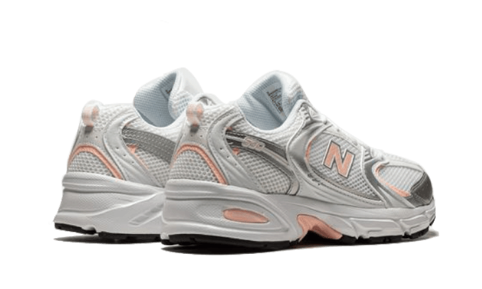 Overkicks - New Balance 530 White Silver Pink (MR530ECP) - par completo