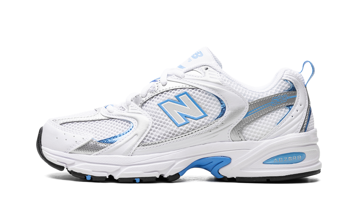 Overkicks - New Balance 530 White Sky Blue (MR530DRW) - vista lateral