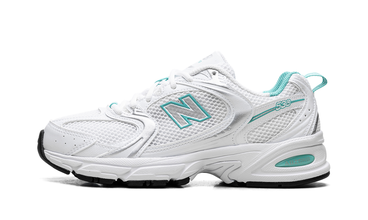 Overkicks - New Balance 530 White Teal (MR530FWT) - vista lateral