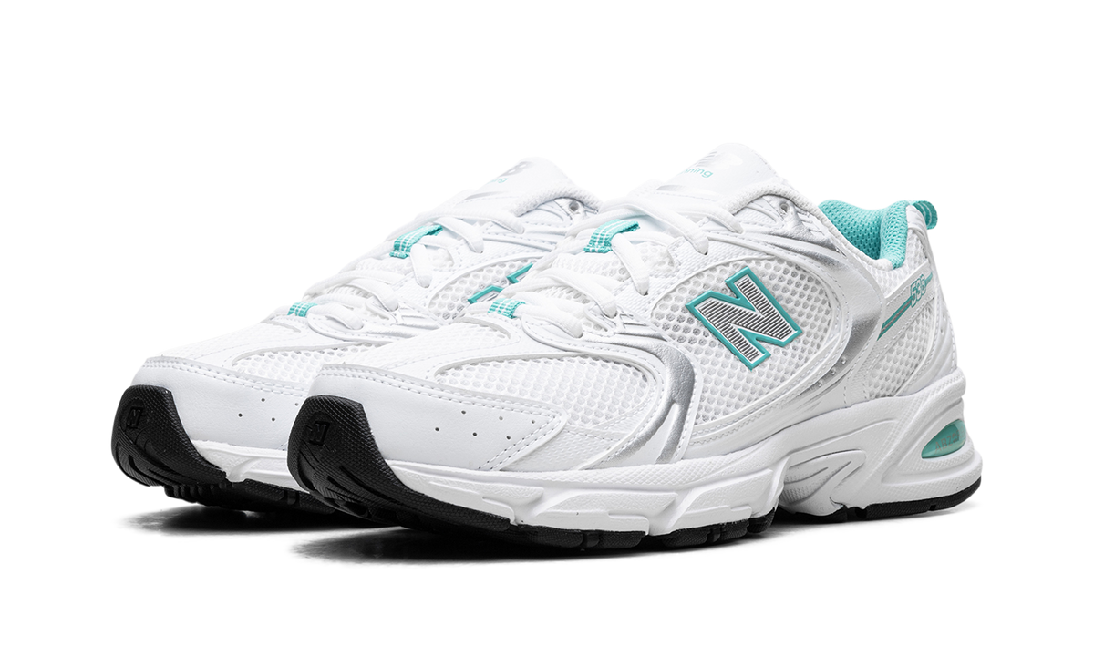 Overkicks - New Balance 530 White Teal (MR530FWT) - vista trasera