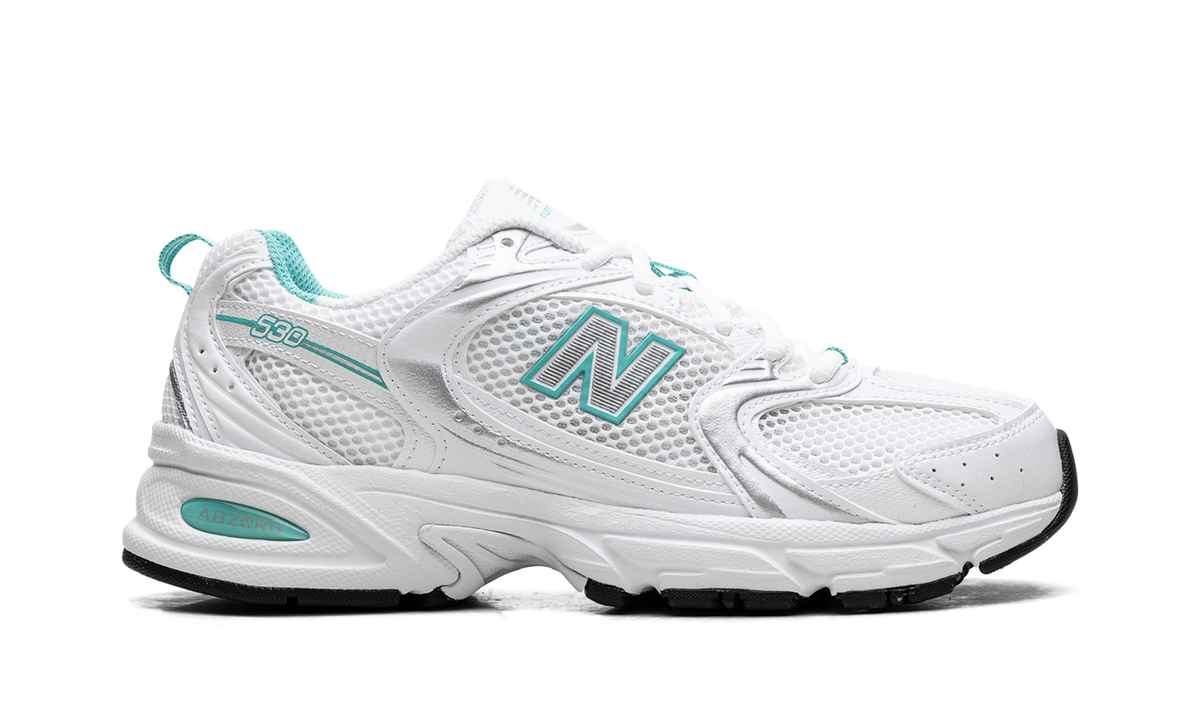 Overkicks - New Balance 530 White Teal (MR530FWT) - detalle talón