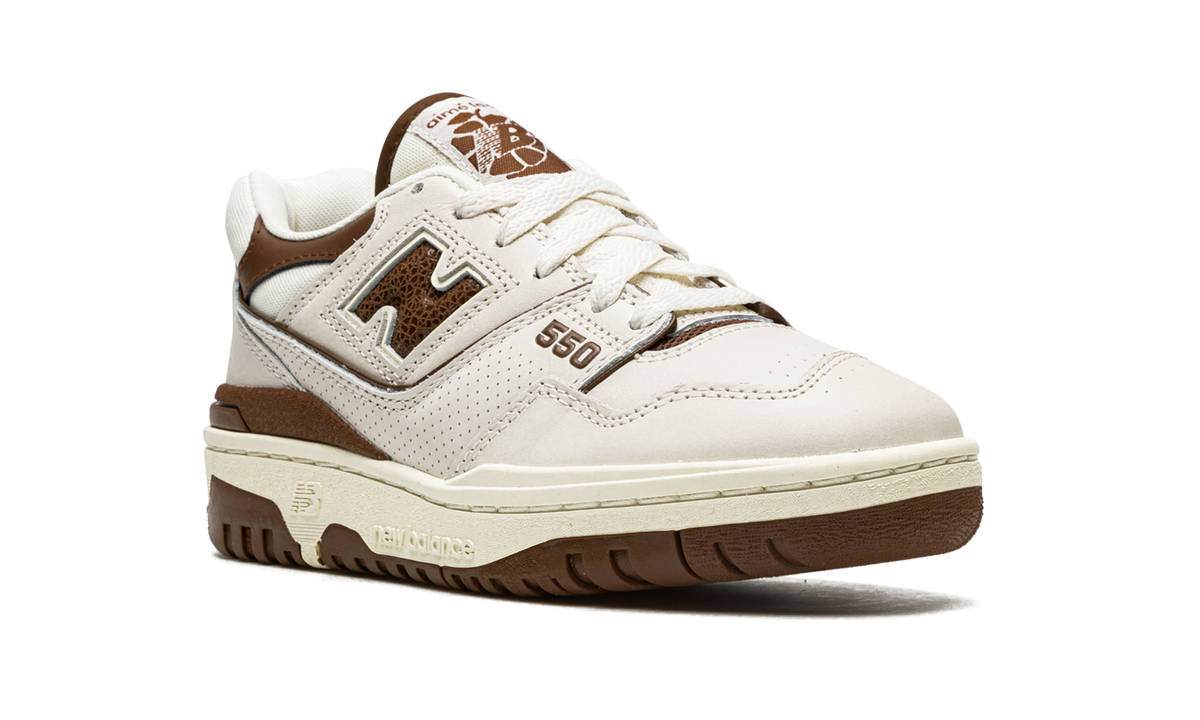Overkicks - New Balance 550 Aime Leon Dore Brown (BB550AB1) - detalle lateral interior