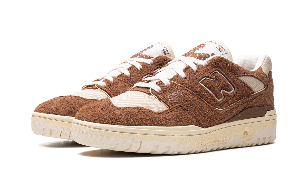 Overkicks - New Balance 550 Aime Leon Dore Brown Suede (BB550DB1) - vista trasera