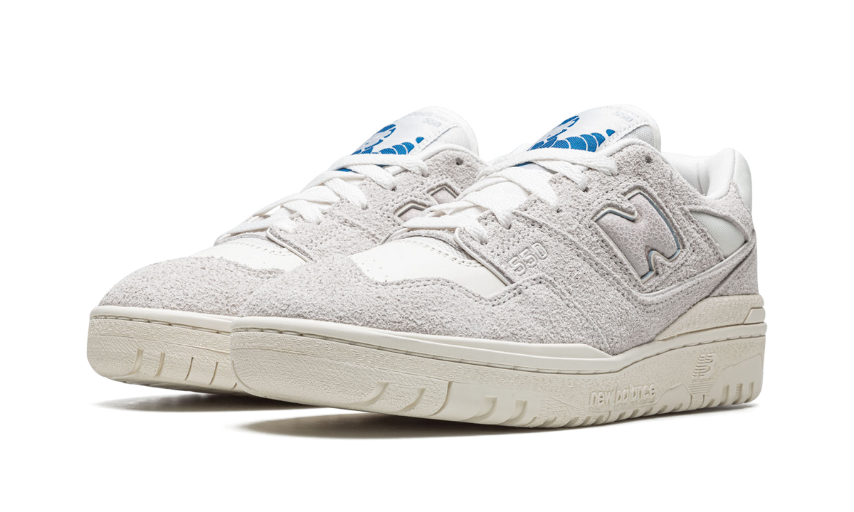 Overkicks - New Balance 550 Aime Leon Dore Grey Suede (BB550AC1) - vista trasera