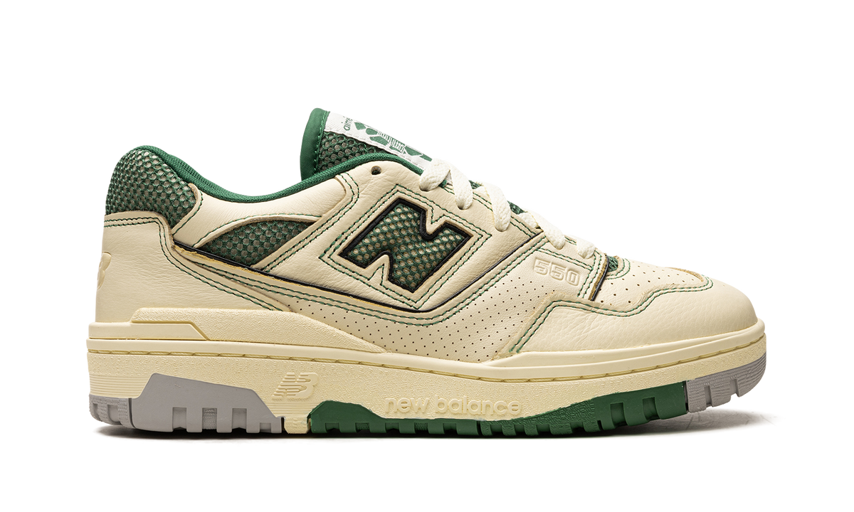 Overkicks - New Balance 550 Aime Leon Dore Masaryk Community Gym Green (BB550AY1) - detalle talón