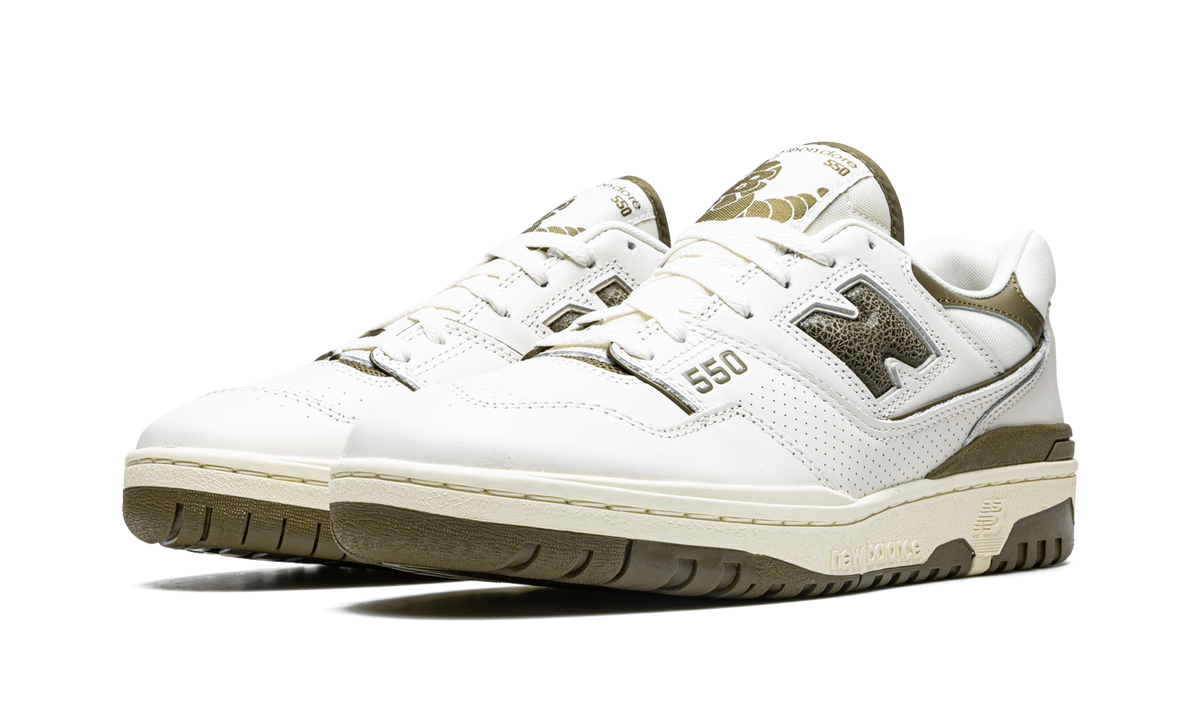 Overkicks - New Balance 550 Aime Leon Dore Olive (BB550AD1) - vista trasera