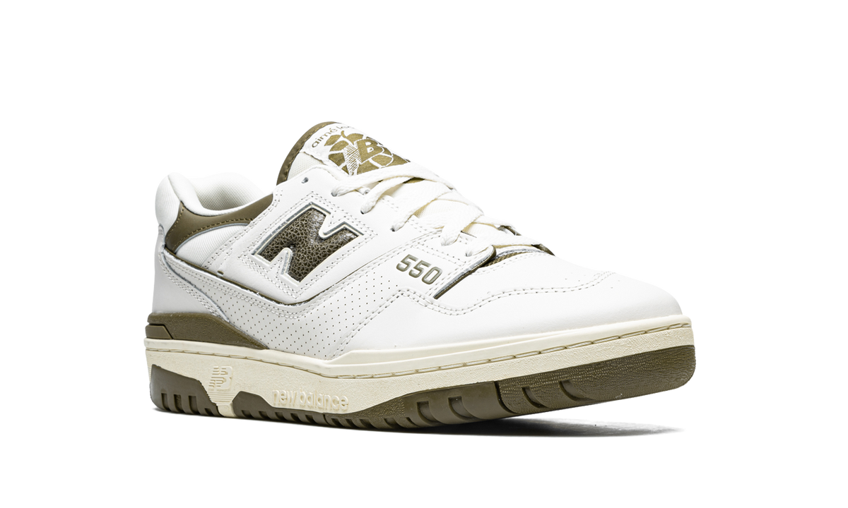 Overkicks - New Balance 550 Aime Leon Dore Olive (BB550AD1) - detalle lateral interior