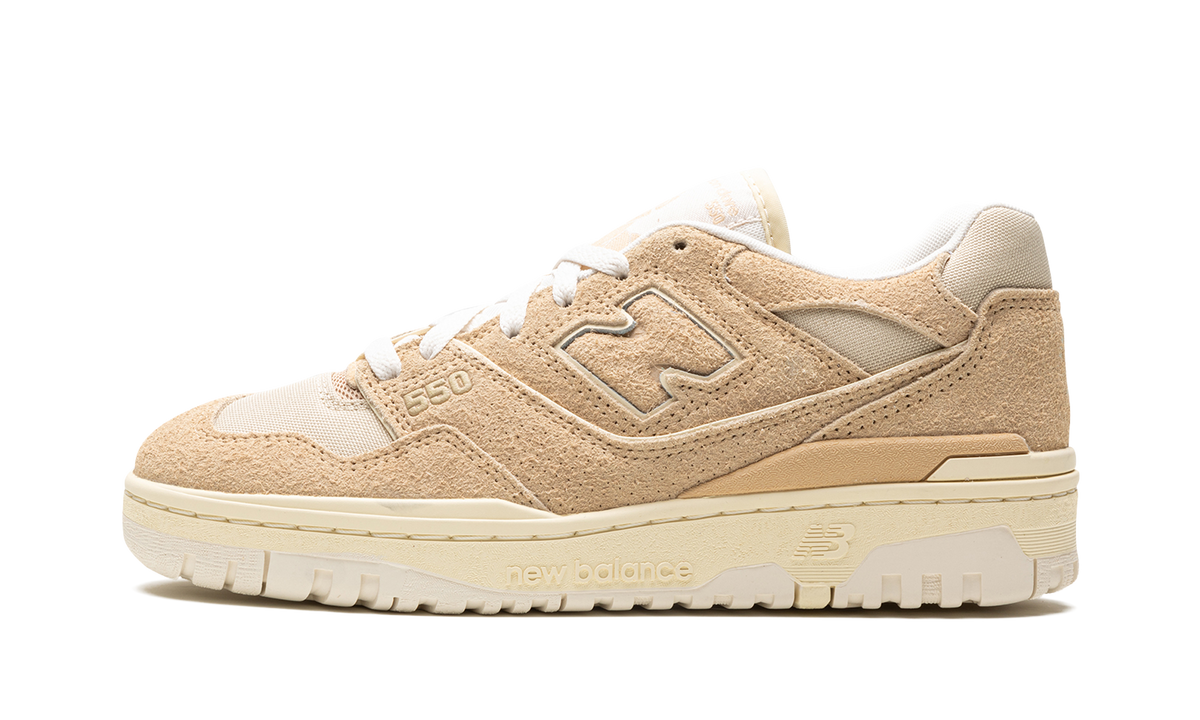 Overkicks - New Balance 550 Aime Leon Dore Taupe Suede (BB550DA1) - vista lateral