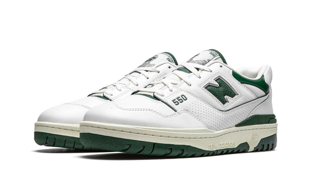 Overkicks - New Balance 550 Aime Leon Dore White Green (BB550ALD) - vista trasera