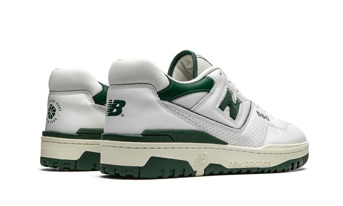 Overkicks - New Balance 550 Aime Leon Dore White Green (BB550ALD) - par completo
