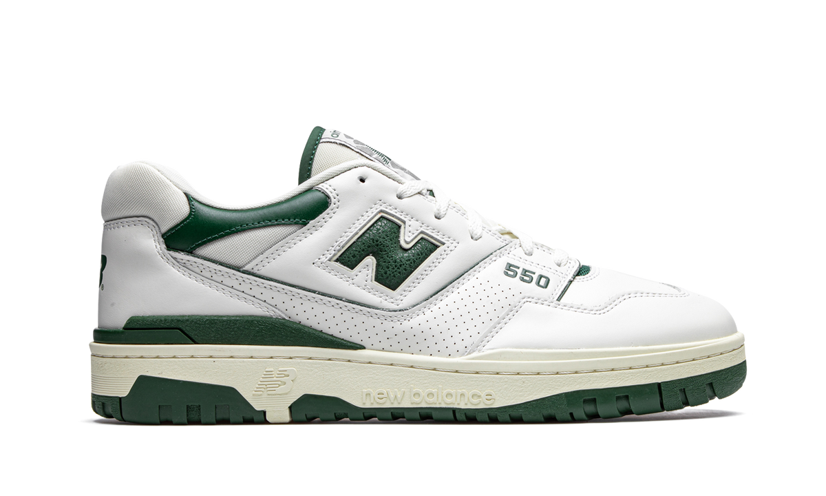 Overkicks - New Balance 550 Aime Leon Dore White Green (BB550ALD) - detalle talón