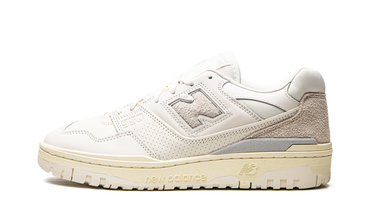 Overkicks - New Balance 550 Aime Leon Dore White Leather (BB550AM1) - vista lateral