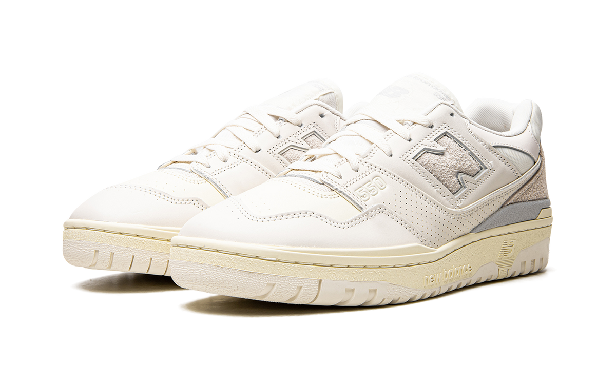 Overkicks - New Balance 550 Aime Leon Dore White Leather (BB550AM1) - vista trasera