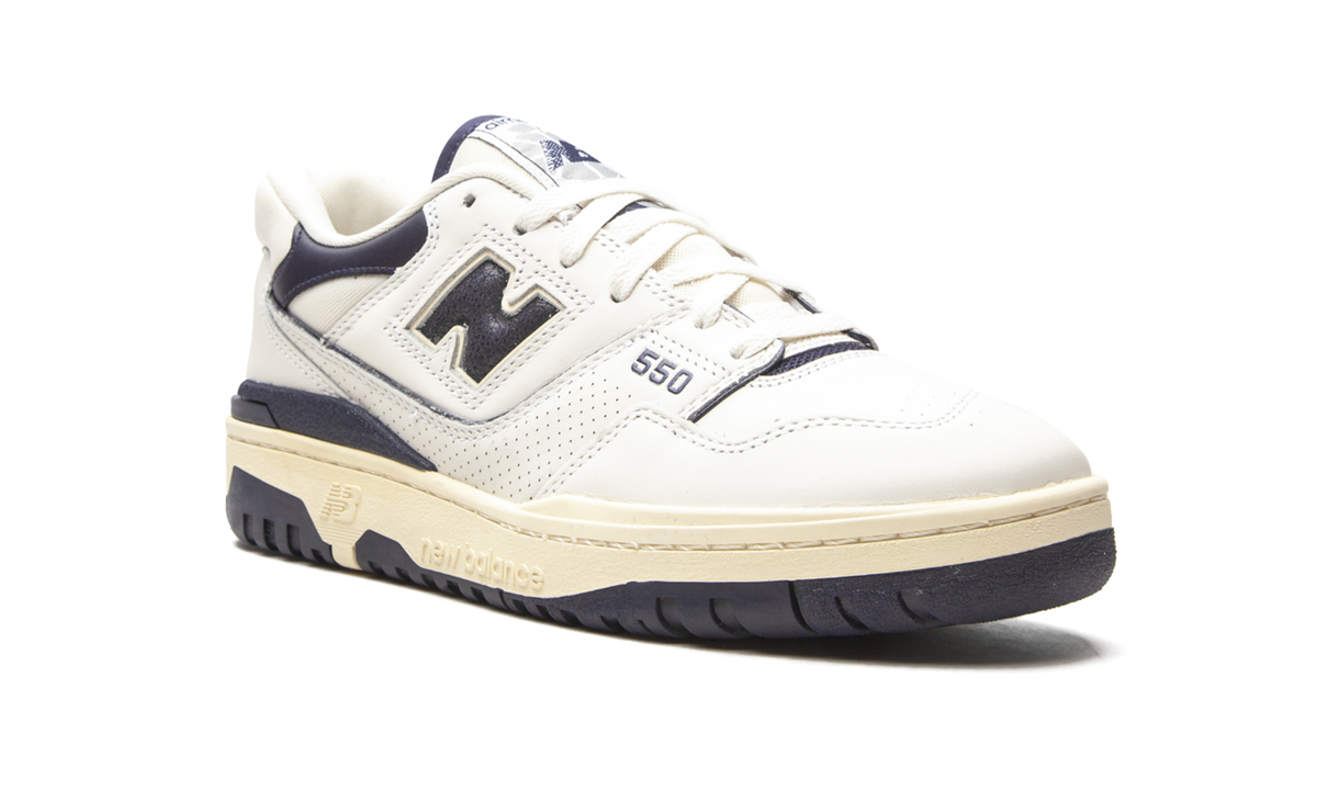 Overkicks - New Balance 550 Aime Leon Dore White Navy (BB550ALF) - detalle lateral interior