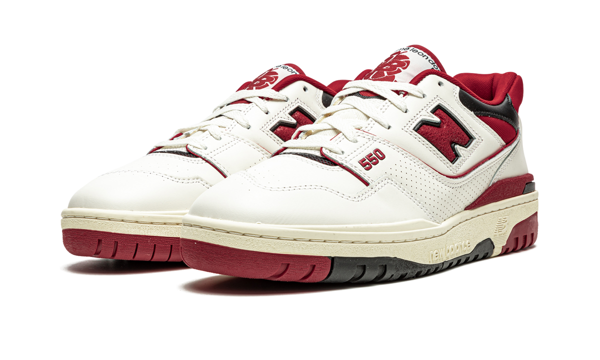 Overkicks - New Balance 550 Aime Leon Dore White Red (BB550AE1) - vista trasera