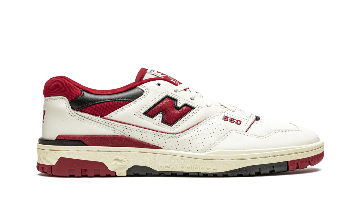 Overkicks - New Balance 550 Aime Leon Dore White Red (BB550AE1) - detalle talón