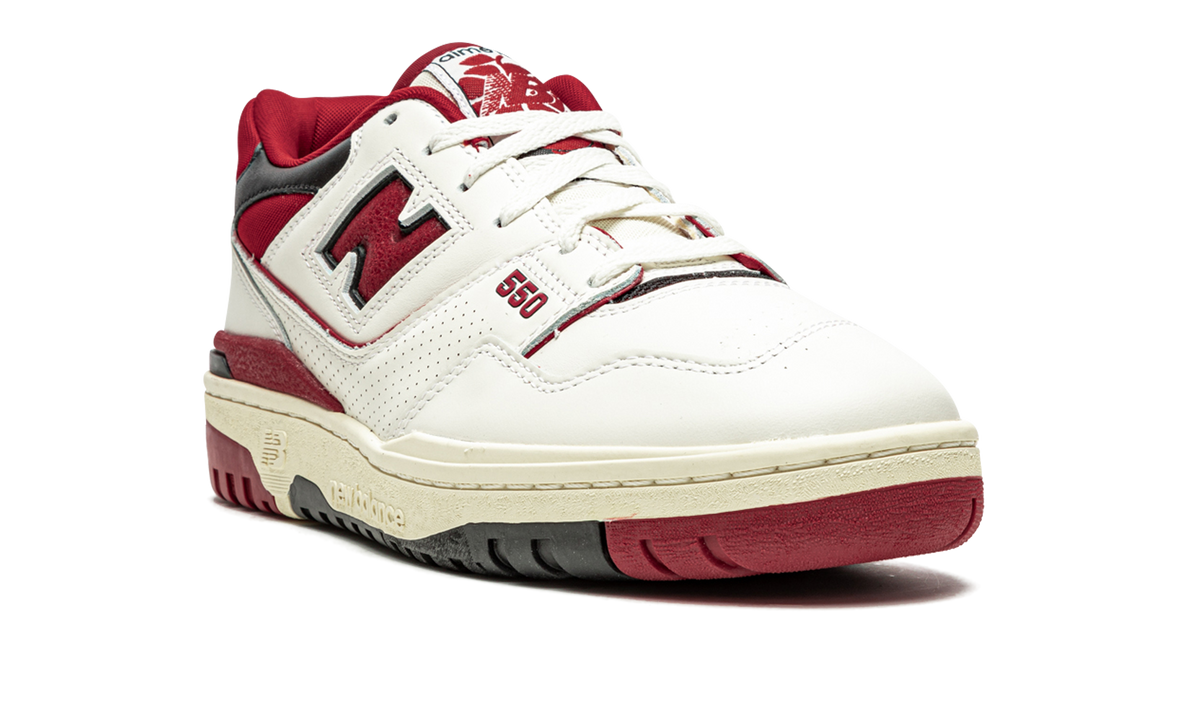 Overkicks - New Balance 550 Aime Leon Dore White Red (BB550AE1) - detalle lateral interior