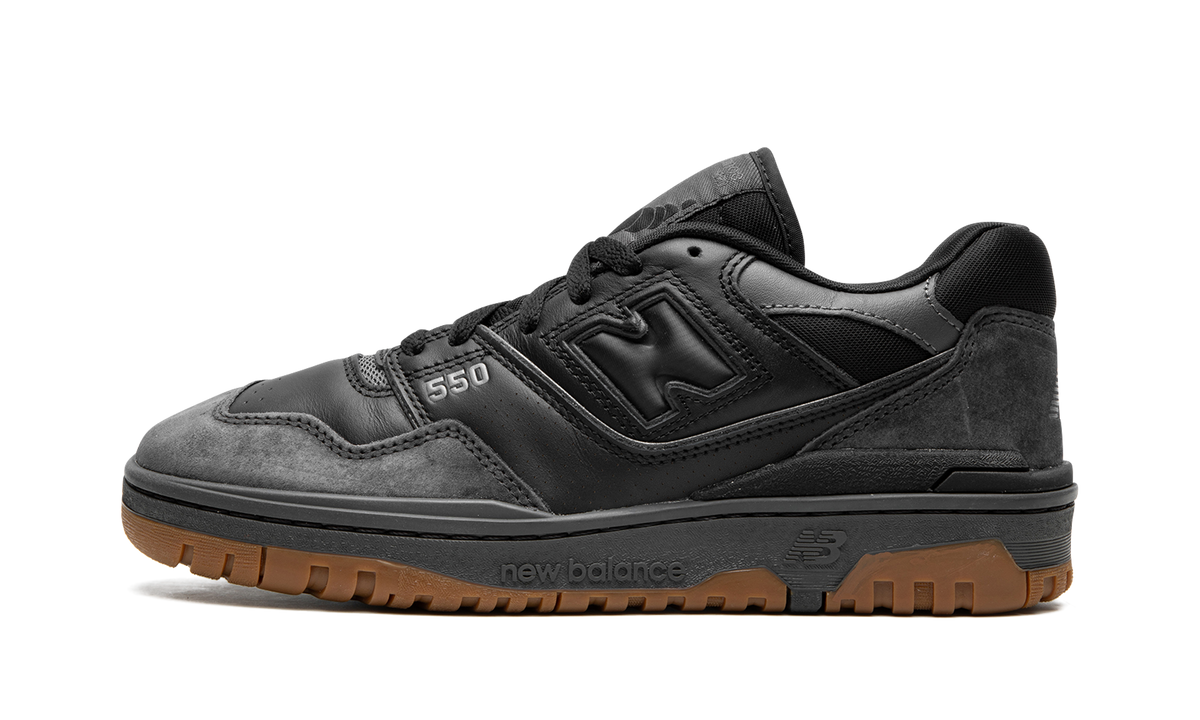 Overkicks - New Balance 550 Black Gum White (BB550BGU) - vista lateral