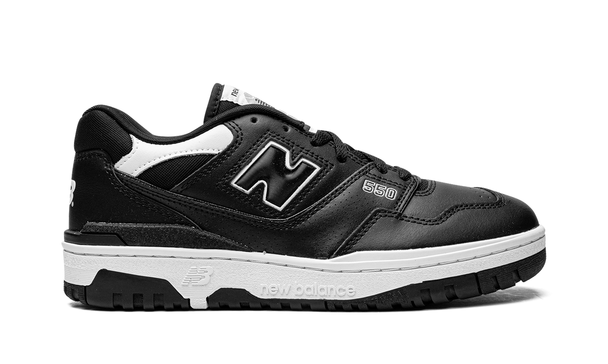 Overkicks - New Balance 550 Black White (BB550SV1) - detalle talón