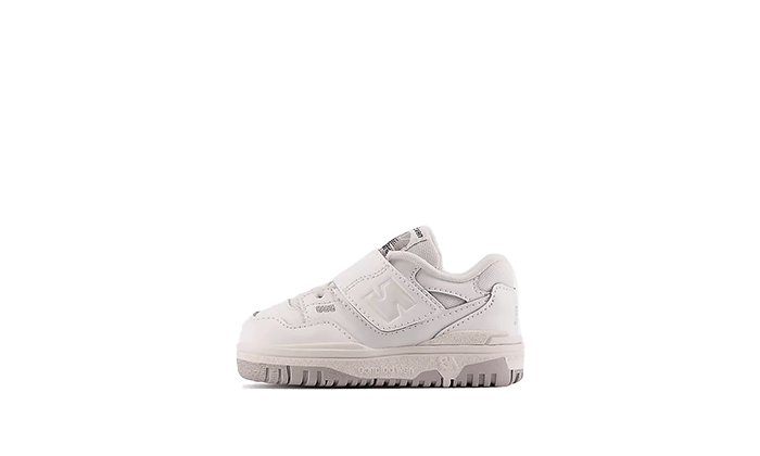 Overkicks - New Balance 550 Bungee Lace Strap White Grey (TD) (IHB550PB) - vista lateral