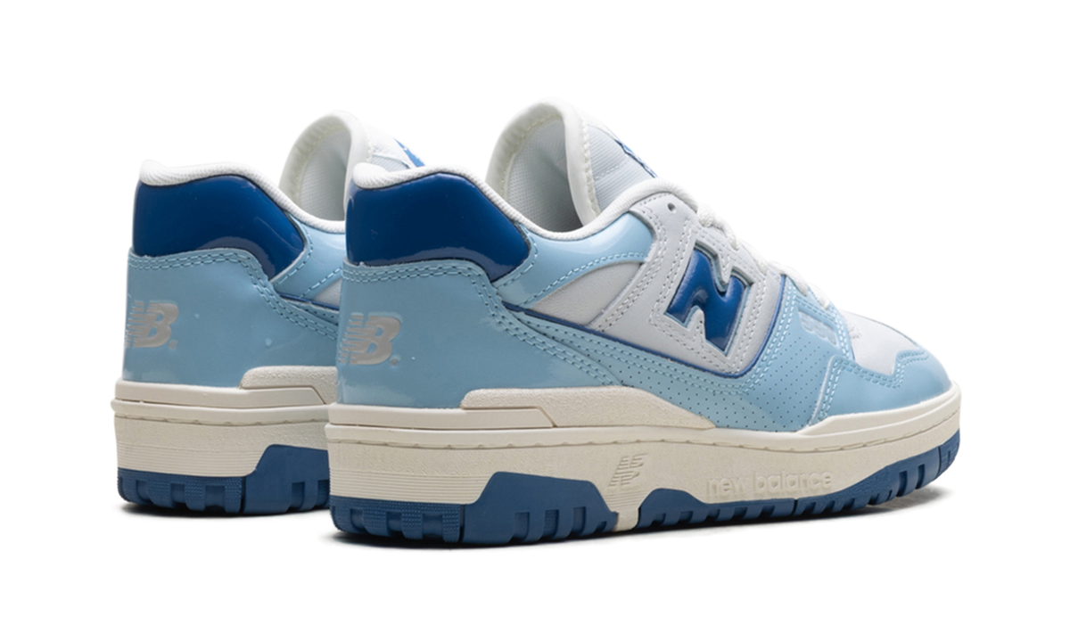 Overkicks - New Balance 550 Chrome Blue Patent (BB550YKE) - par completo