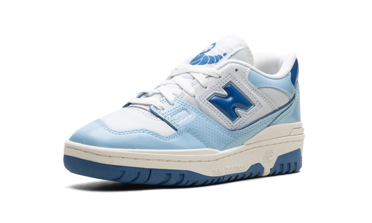 Overkicks - New Balance 550 Chrome Blue Patent (BB550YKE) - detalle suela