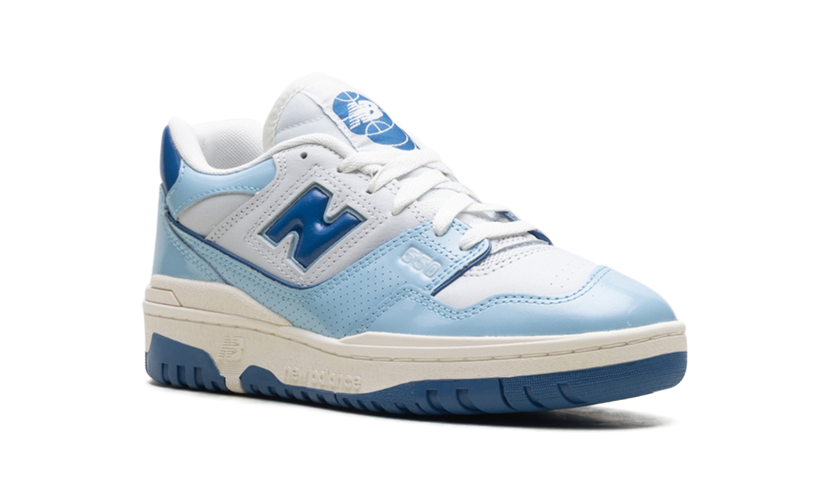 Overkicks - New Balance 550 Chrome Blue Patent (BB550YKE) - detalle lateral interior