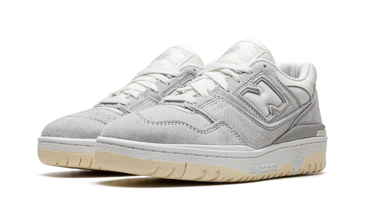 Overkicks - New Balance 550 Grey Suede (BB550SLB) - vista trasera