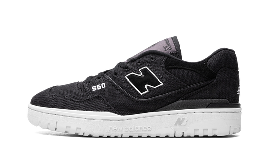 Overkicks - New Balance 550 Magnet Black White (BB550MDB) - vista lateral