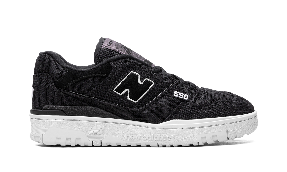 Overkicks - New Balance 550 Magnet Black White (BB550MDB) - detalle talón