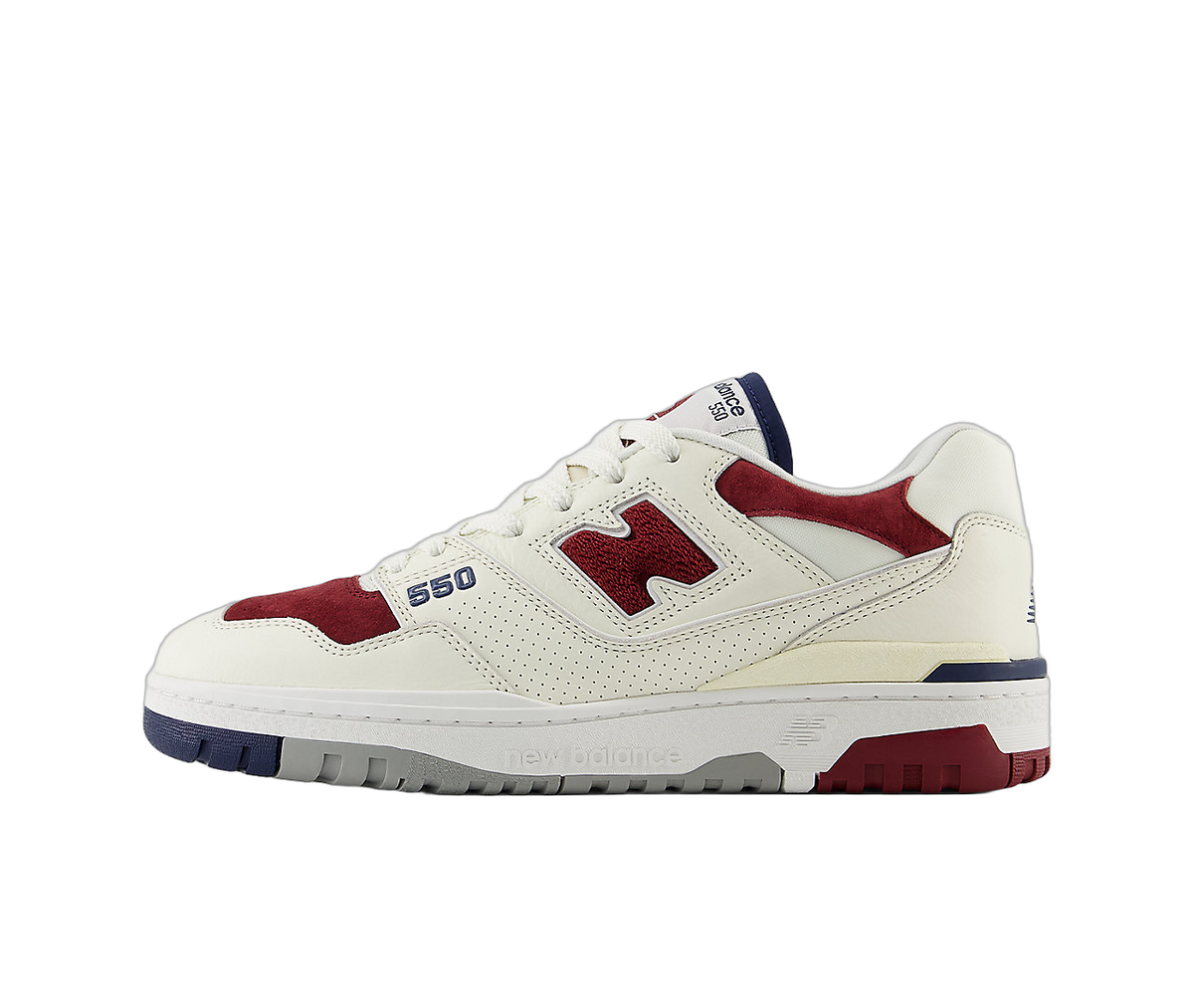 Overkicks - New Balance 550 Maroon Navy (BB550VRC) - vista lateral