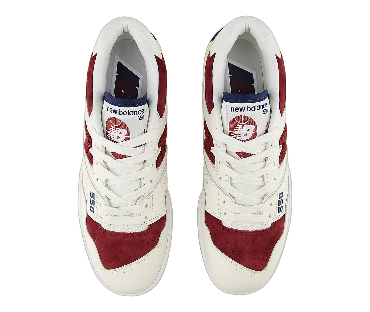 Overkicks - New Balance 550 Maroon Navy (BB550VRC) - par completo